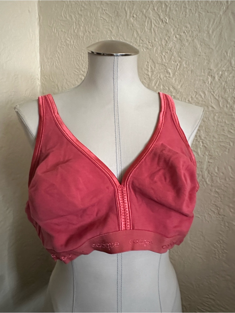 Cacique Lane Bryant Cotton No Wire Bra Pink 44C
